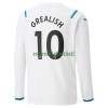 Maillot à Manches Longues Manchester City Jack Grealish 10 Extérieur 2021-22 Pour Homme